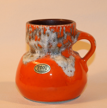 Jopeko Vase / 7208 12 / 1970er Jahre / WGP West German Pottery / Keramik Design / Lava Glasur